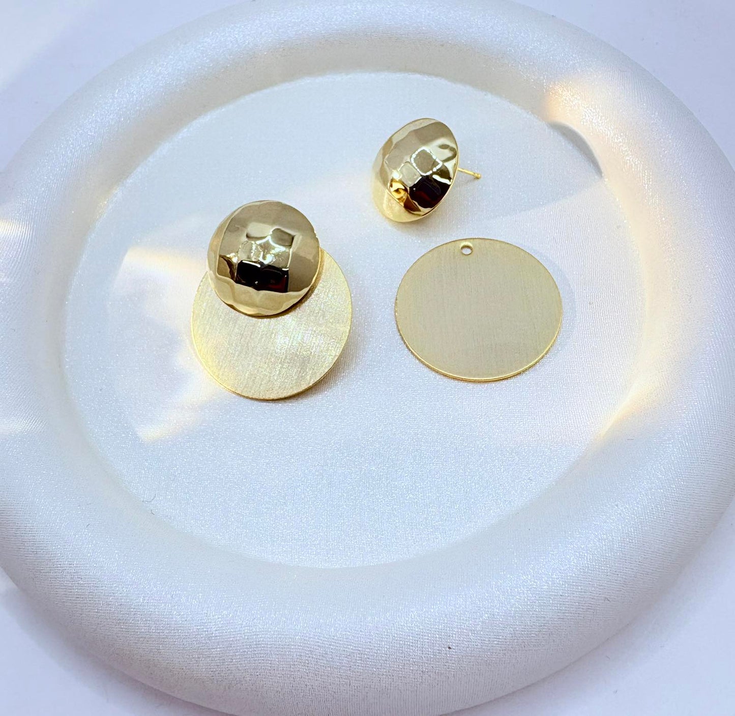 ατσάλινα διπλά σκουλαρίκια