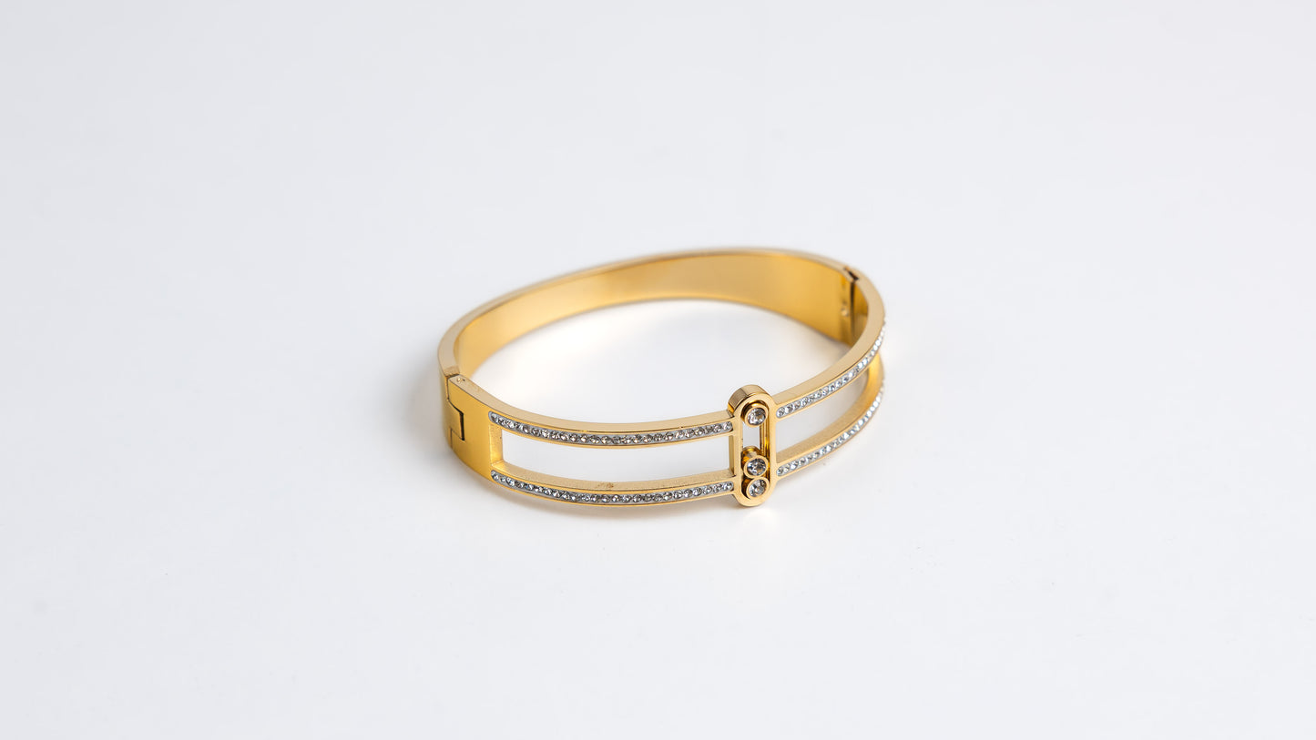 ατσάλινη χειροπέδα διπλή με ζιργκόν