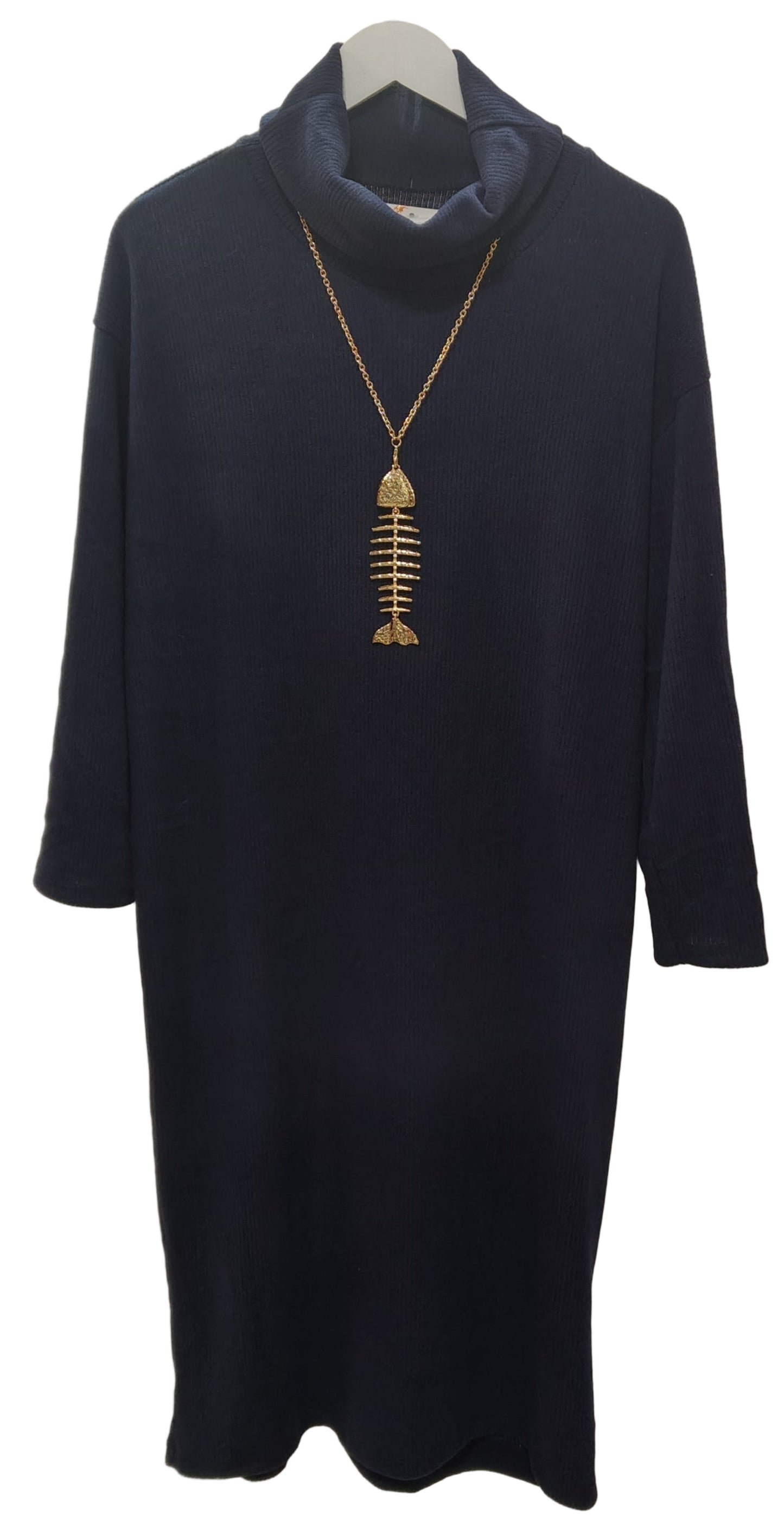 Φόρεμα ζιβάγκο midi πλεκτό