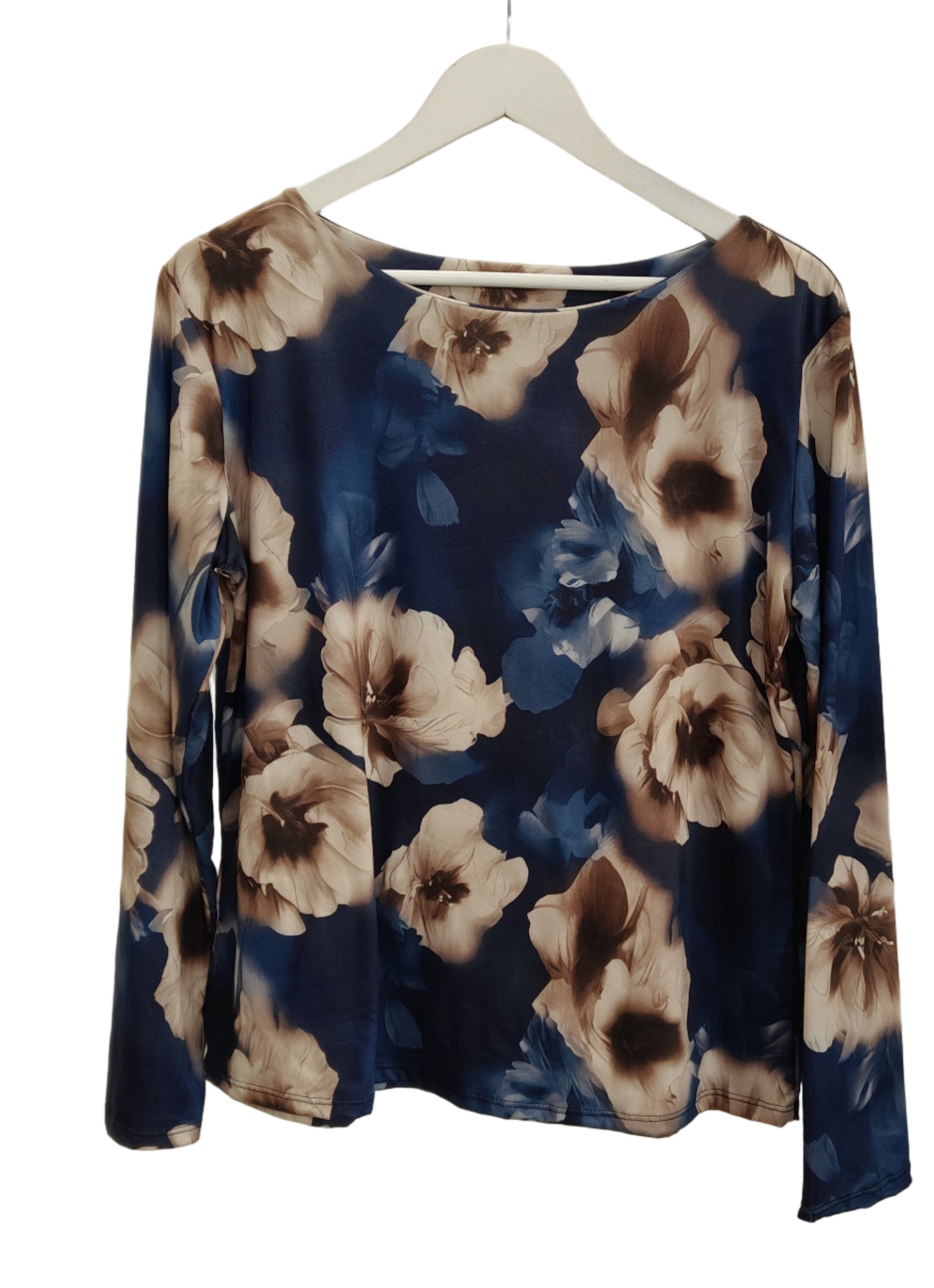 μπλούζα φλοράλ μπλε