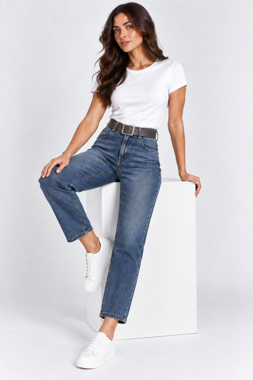 Mom Fit Blue Jean
