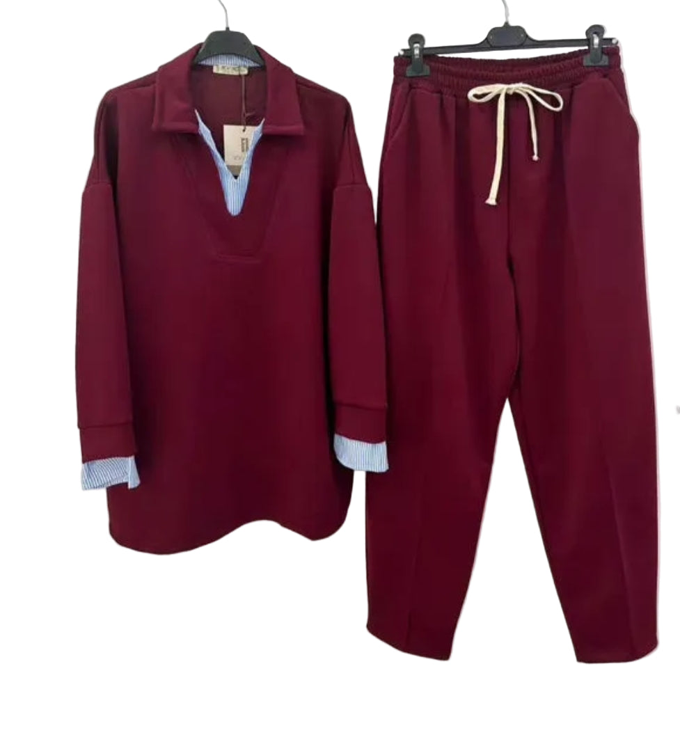 Σετ φόρμας μπορντώ