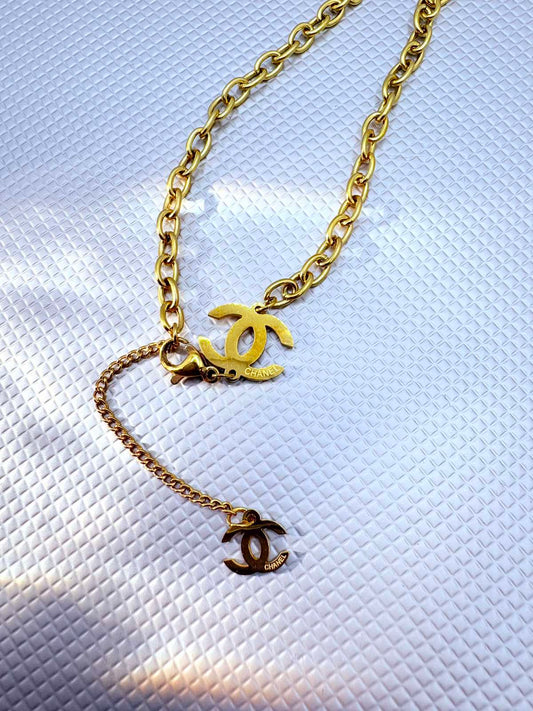 Ατσάλινο κολιέ τύπου Chanel
