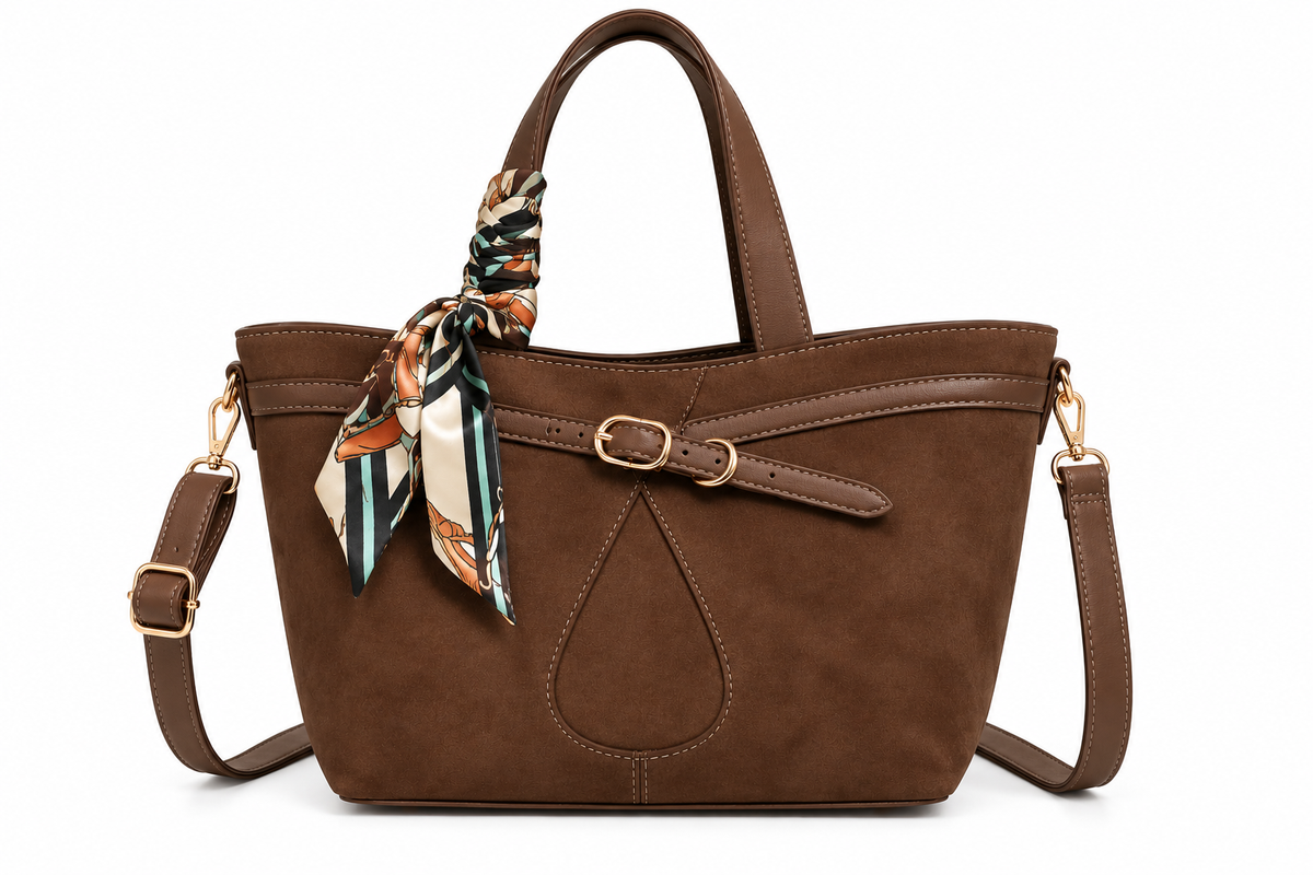 Kafe suede scarf bag 