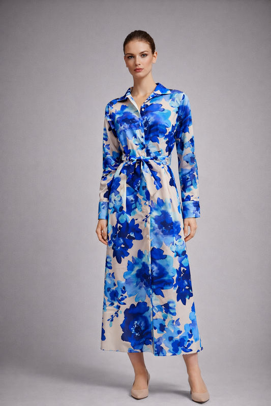 Satin forema floral mple