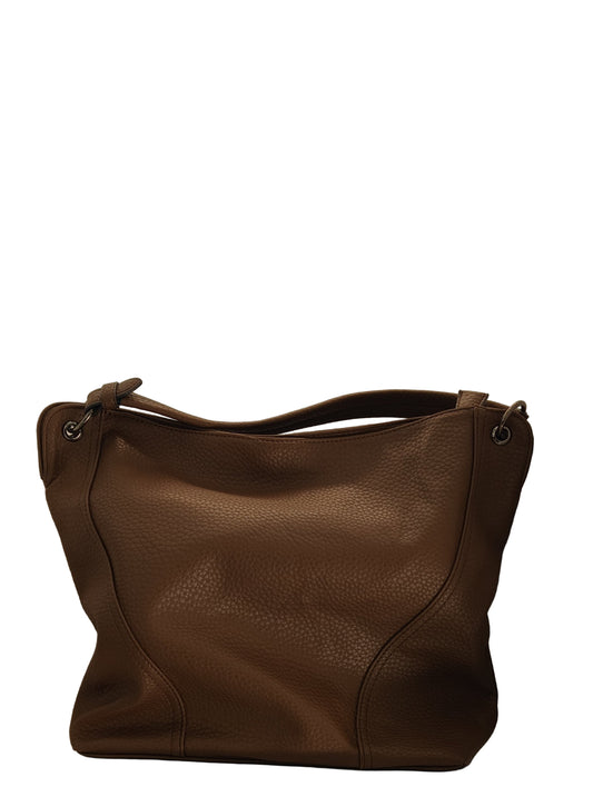 Τσάντα δερματίνη καφέ