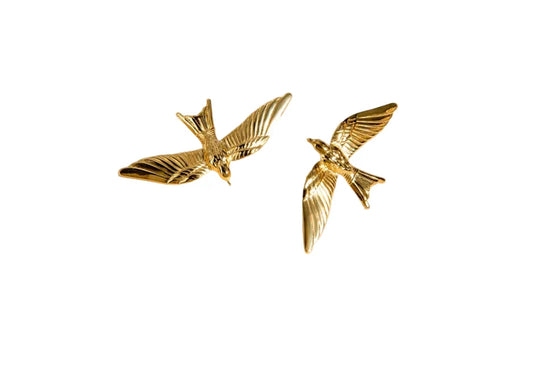 Ατσάλινα σκουλαρίκια χελιδόνια