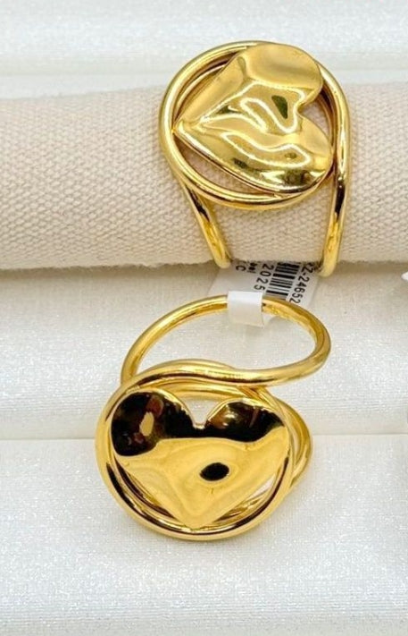 Ατσάλινο δαχτυλίδι σε σχήμα καρδιάς