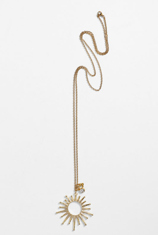 Γούρι κολιέ επίχρυσο χειροποίητο Dpar