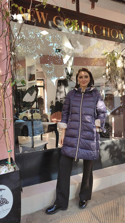 Μπουφάν Puffer διπλής όψης