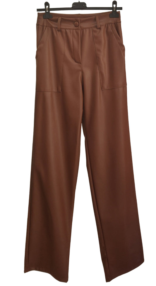 παντελόνι δερματίνη καμπάνα ταμπά