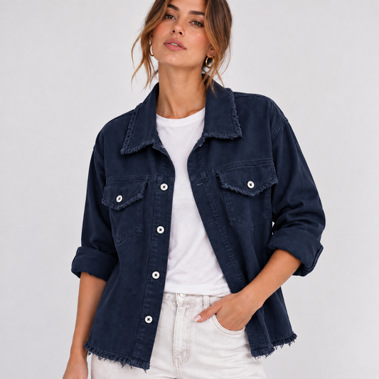 Μπλε σκούρο Jean Jacket