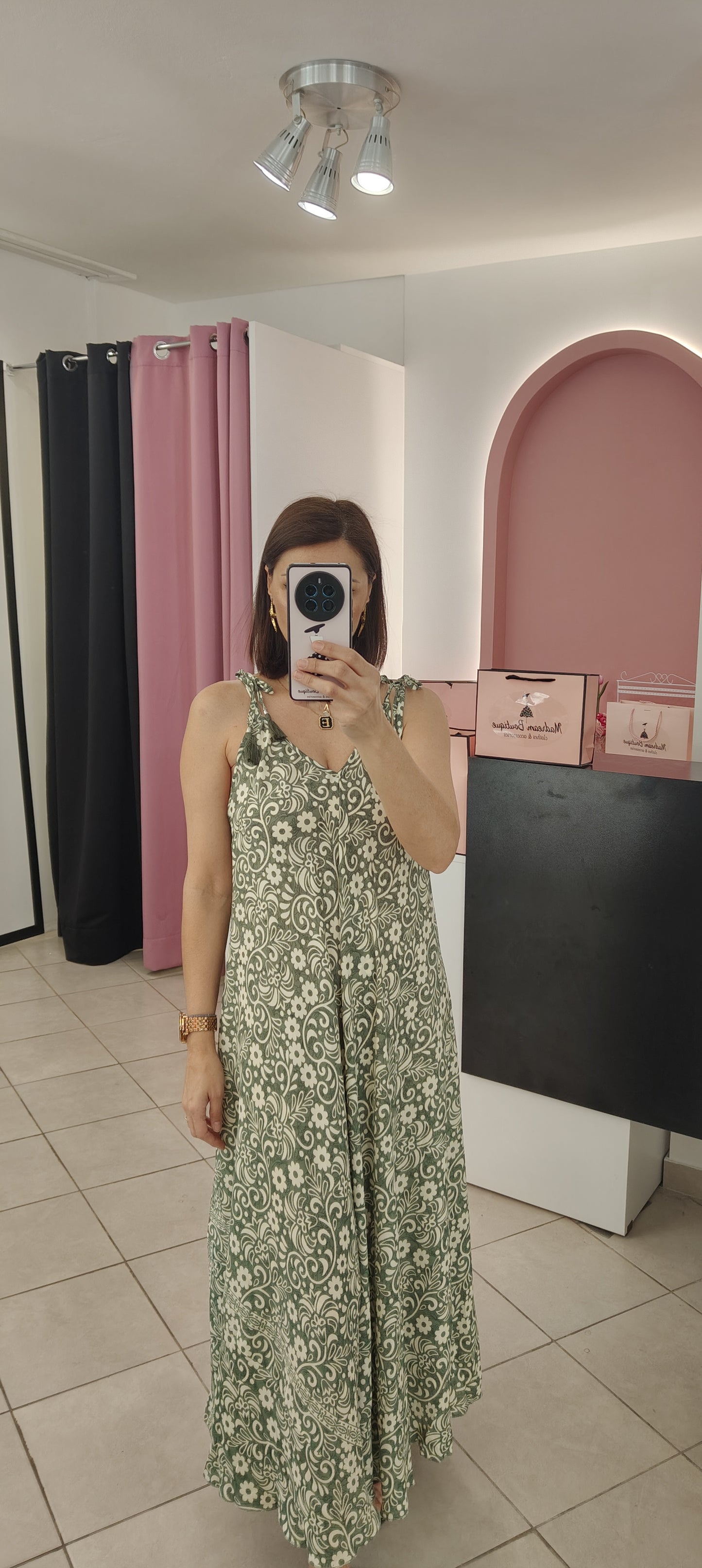 Boho Silk Dress
