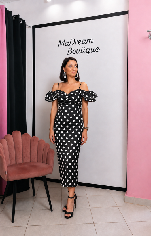 Dot Midi Dress