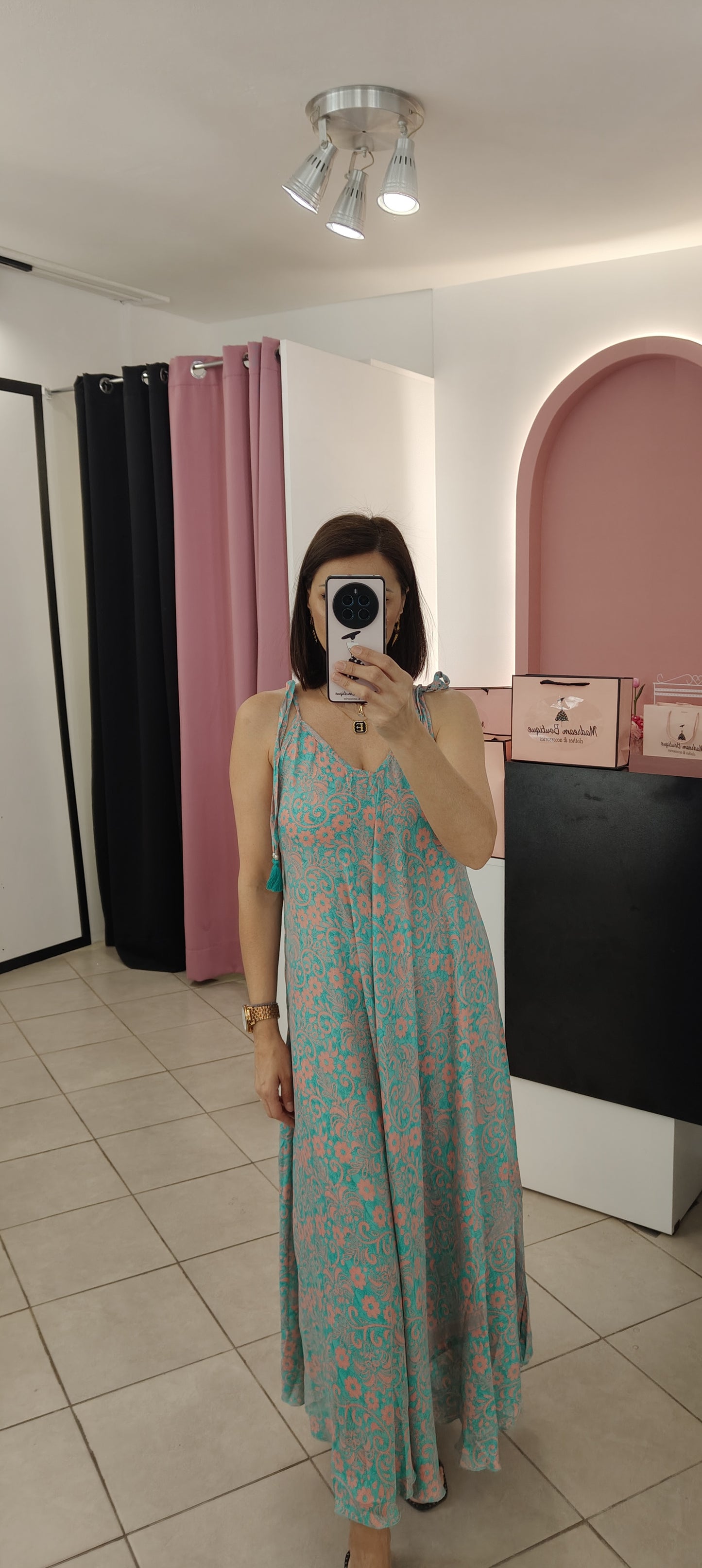 Boho Silk Dress
