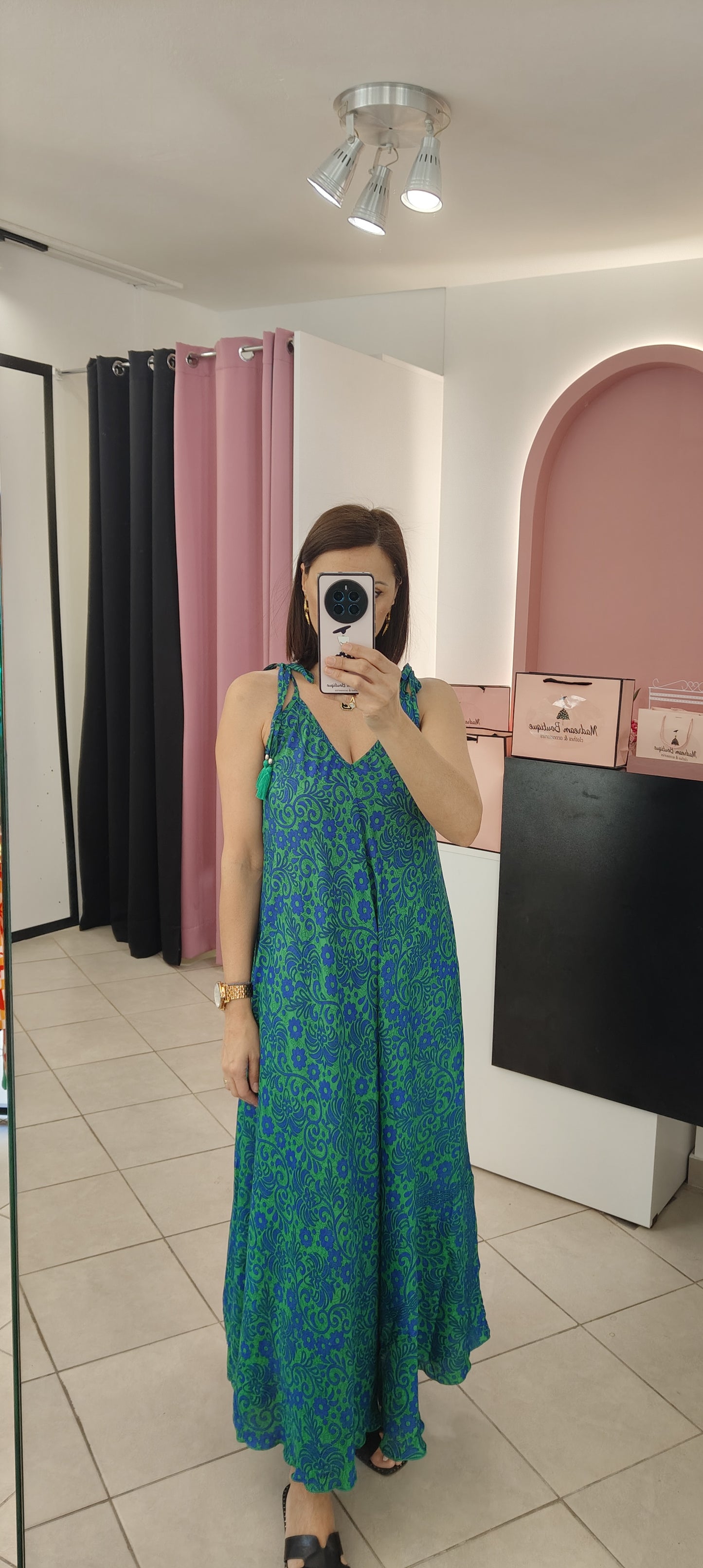 Boho Silk Dress