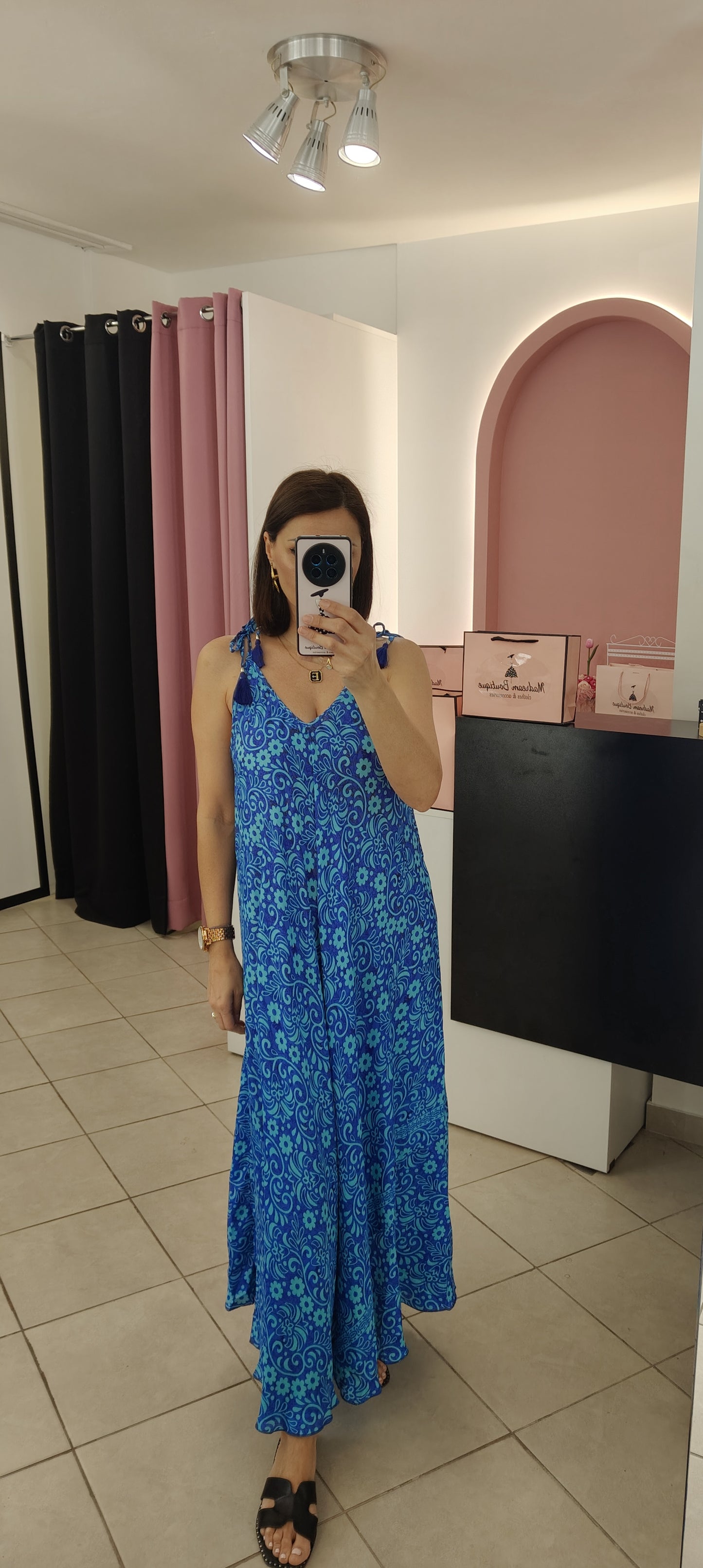 Boho Silk Dress
