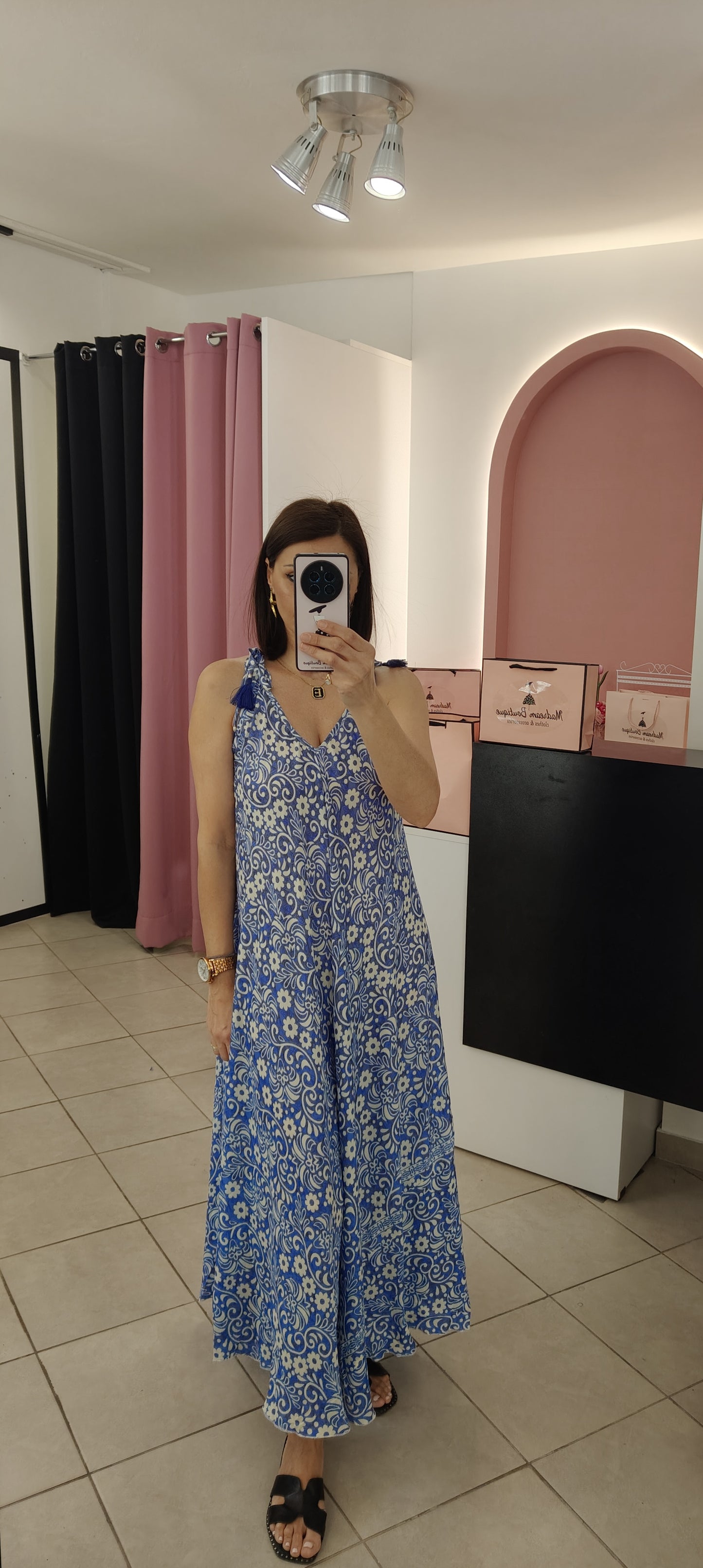 Boho Silk Dress