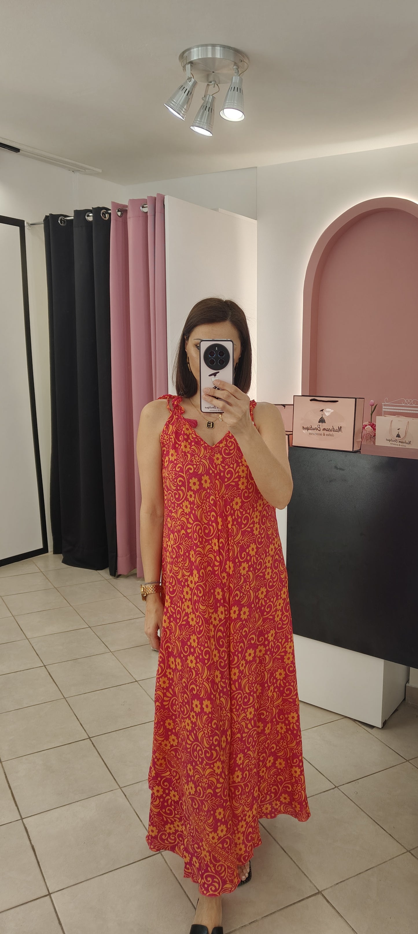 Boho Silk Dress